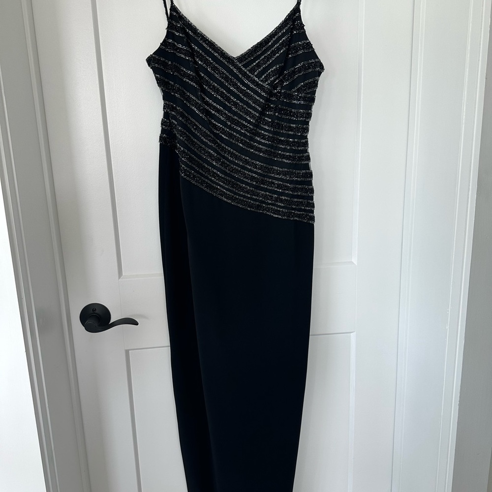 Vintage Bob Mackie beaded gown size 6 sequin black tie - Picture 3 of 11